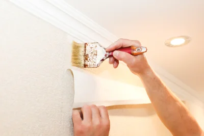 Pose de papier peint à Aurions-Idernes — revêtements muraux et toiles de verre